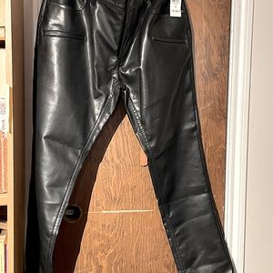 Macy’s INC Slim Straight Pleather Pants